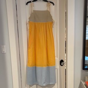 Tory Burch Color Blocked Maxi Dress